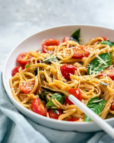 Pâtes tomates basilic