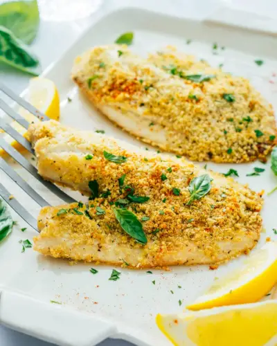 Tilapia in crosta di parmigiano