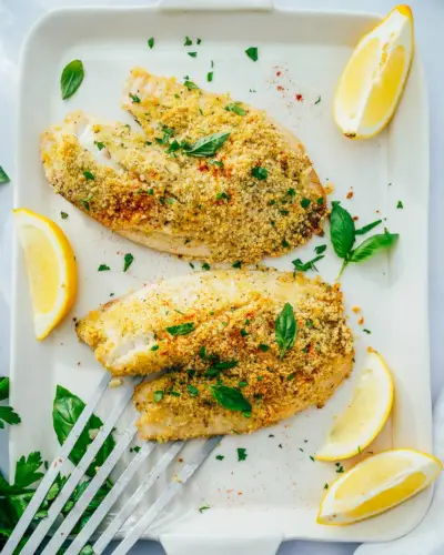 Tilapia in crosta di parmigiano