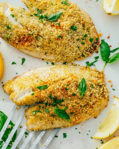 Tilapia in crosta di parmigiano