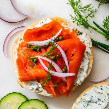 Bagel au saumon fumé