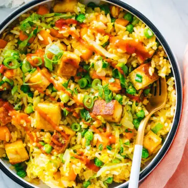 Riz Frit Au Tofu