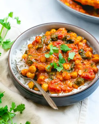 Curry di ceci durante la settimana
