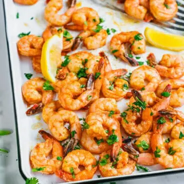 Crevettes au four