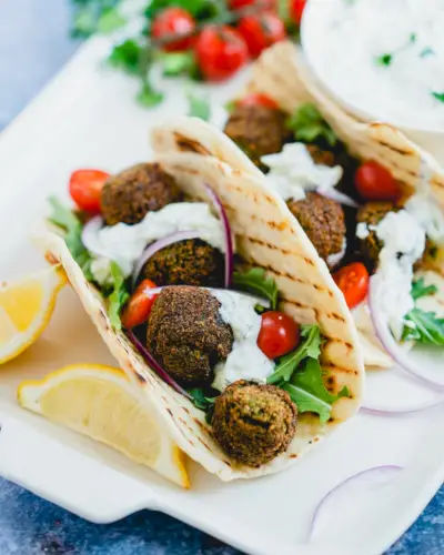 Melhor falafel em pão pita