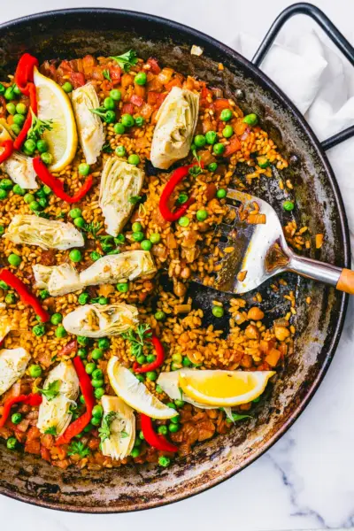 Vegetarisches Paella-Rezept