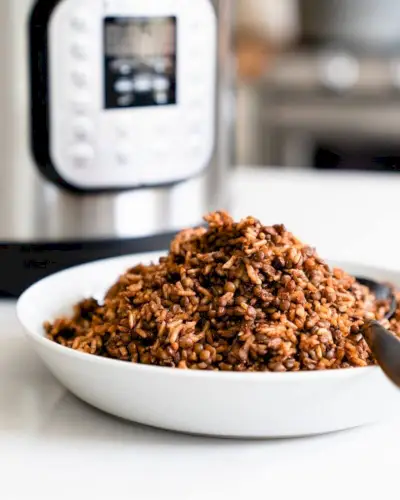 Lentejas y arroz instantáneos ahumados (olla a presión) | Yumpulso