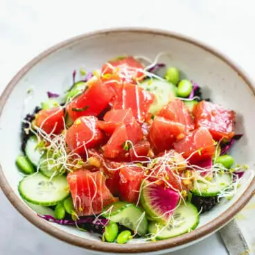 Receita de poke bowl