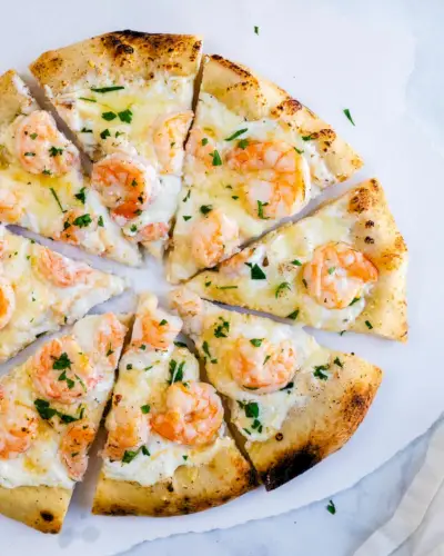 Recept na pizzu s krevetami