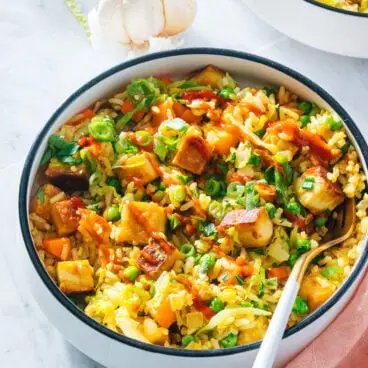 Arroz Frito com Tofu