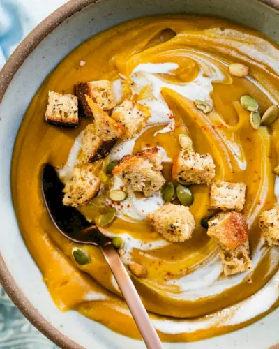 Sopa De Abóbora Saudável