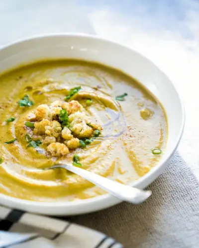 Marokkanisch gewürzte Blumenkohlsuppe | Yumpulse
