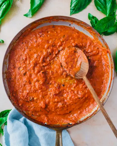 Salsa de crema de tomate