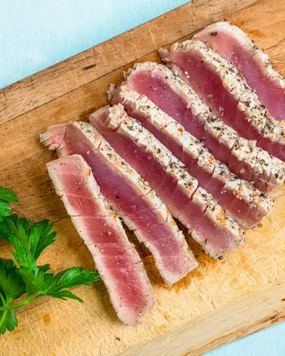 Bife de atum grelhado