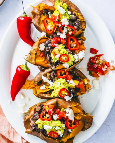 Batata doce recheada