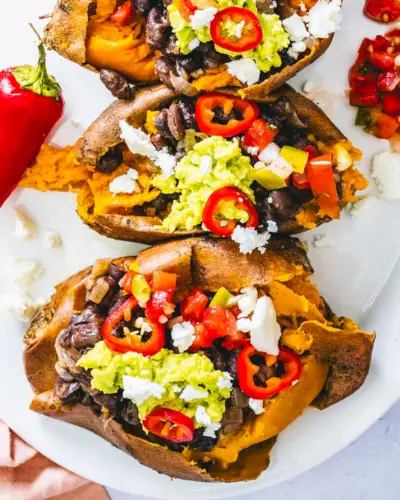 Batata doce recheada