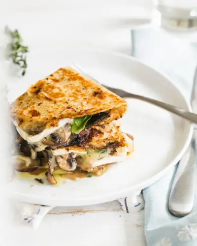 Quesadillas de Cogumelos e Brie | Yumpulse