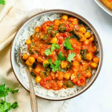 Curry de pois chiches facile