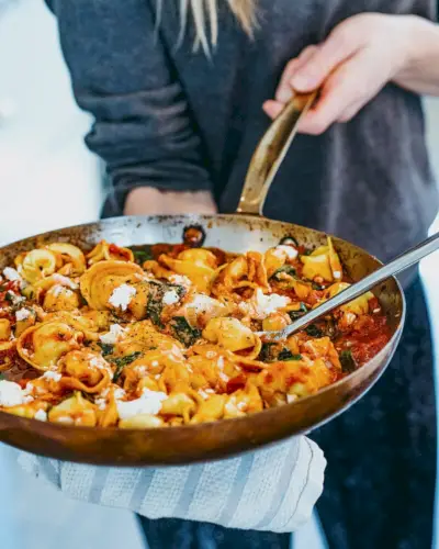 Tortellini na frigideira