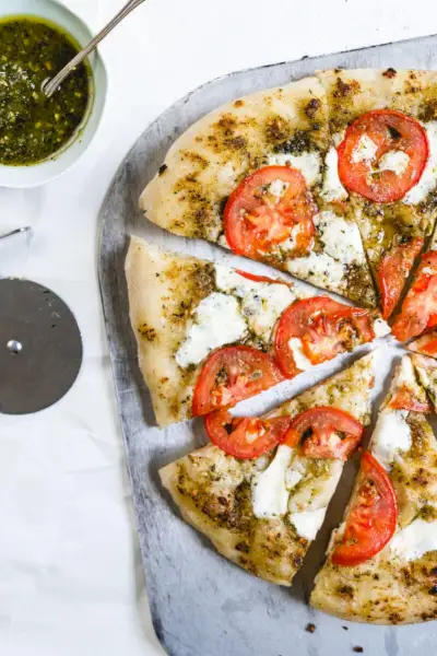 Pizza au pesto