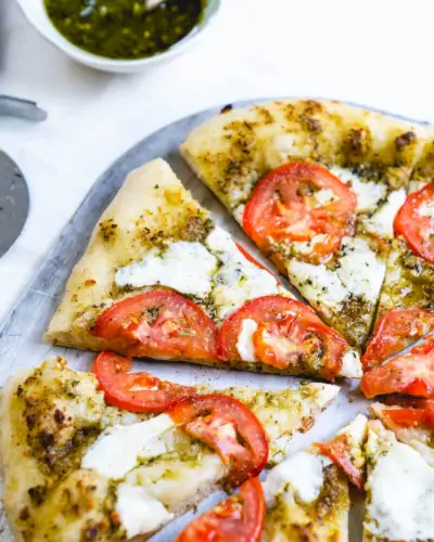 Recette de pizza au pesto