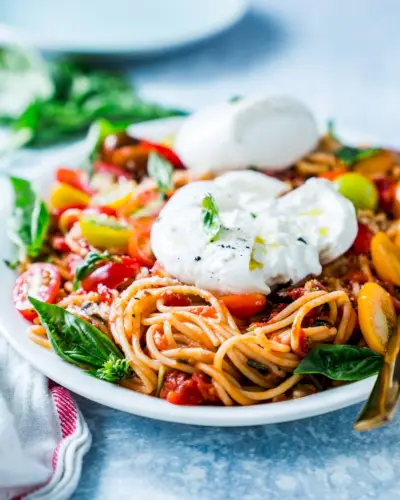 Macarrão burrata