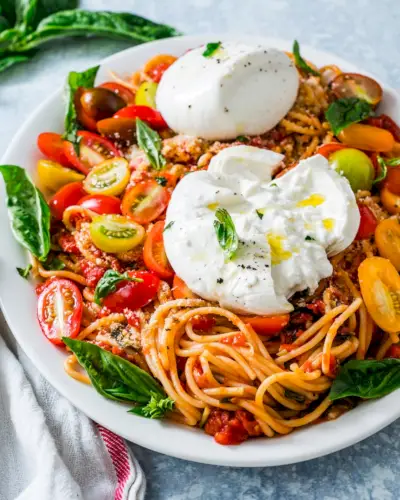Macarrão burrata