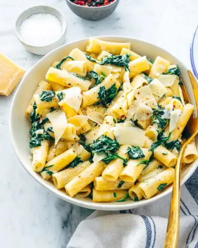 Rezept für Spinatnudeln