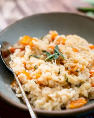 Risoto com abóbora