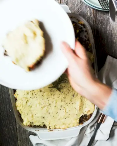 Vegetariánský pastýřský koláč s francouzskou čočkou | Yumpulse