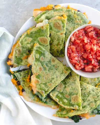 Recept na zeleninovú quesadillu | nápady na zdravú večeru pre deti | Sladká zemiaková quesadilla | Špenátová quesadilla | Zdravá quesadilla