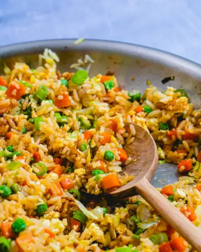 Arroz frito com ovo