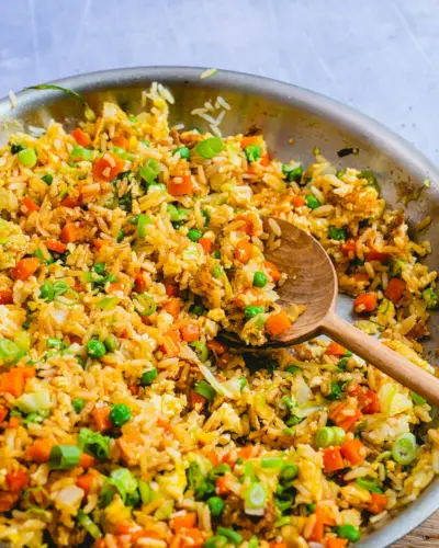 Arroz frito caseiro