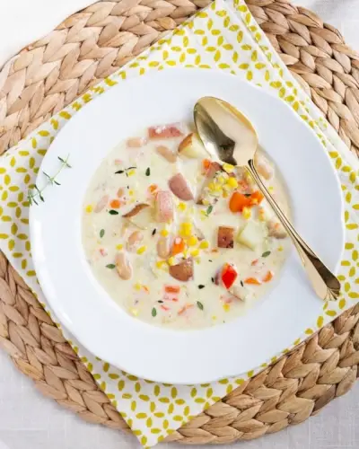 Sopa de Batata e Milho | Sopa saudável