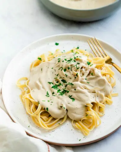 Vegane Fettuccine Alfredo