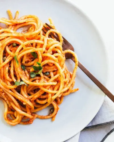 Espaguete vegano