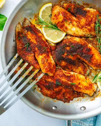 Sčernená Tilapia