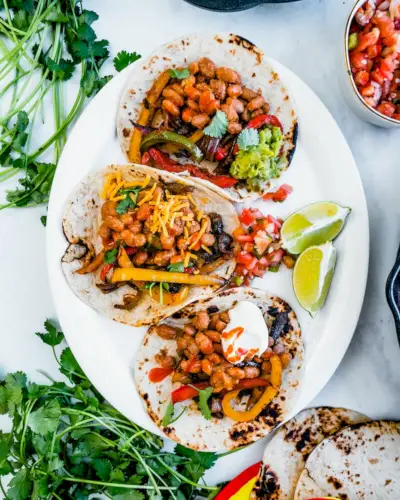 Receita de fajita vegetariana