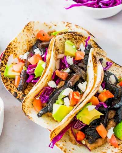 Tacos de cogumelos