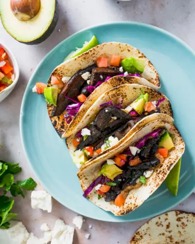 Tacos de cogumelos