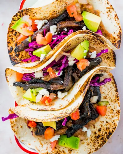 Tacos de cogumelos
