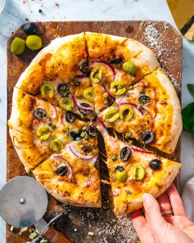 Olivenpizza