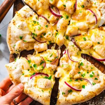 Meeresfrüchte-Pizza