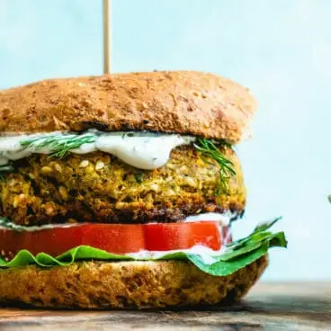 Hambúrguer de falafel