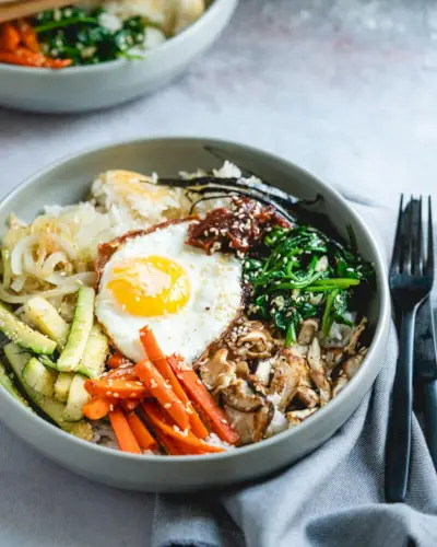 dolsot bibimbap | bibimbap vegetariano