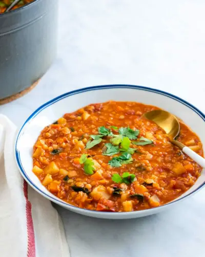 Zuppa di lenticchie al curry