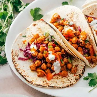 Tacos de grão de bico