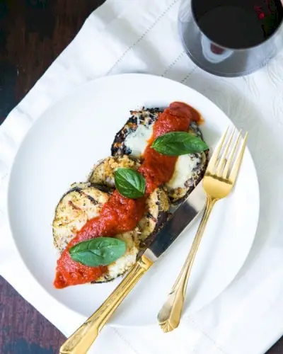 Berinjela Grelhada com Parmesão