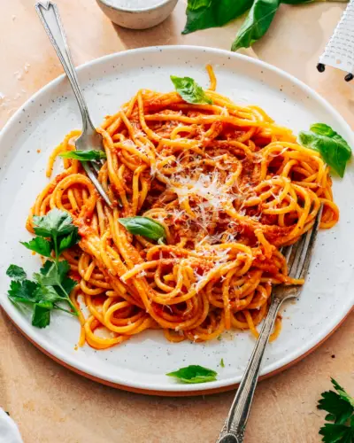 Receita de macarrão de tomate