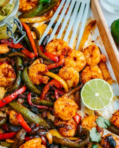 Fajitas de camarão